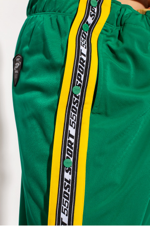 デニム・ジーパン NOT4NERD D Brush Logo Jogger Pants Green PT049GN motif-print distressed jeans Nero - Y0X0R' sweatpants Diesel